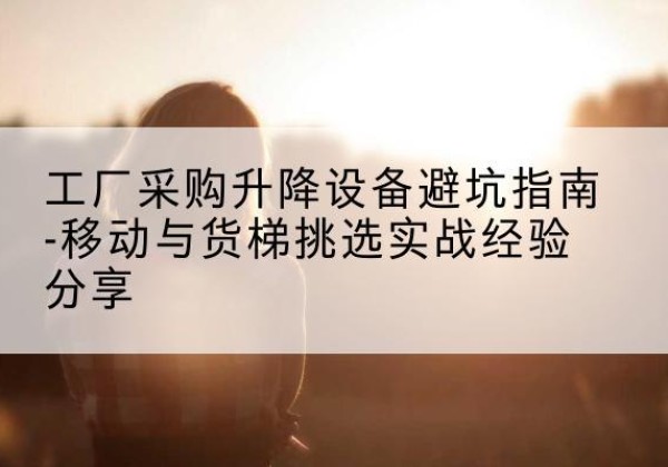 邛崃移动式升降机怎么选-工厂采购升降设备避坑指南-移动与货梯挑选实战经验分享